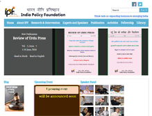 Tablet Screenshot of indiapolicyfoundation.org